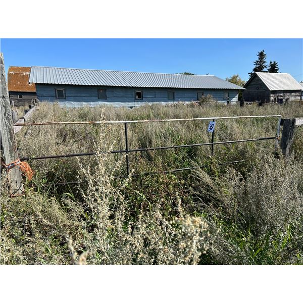 Steel gate (round pipe) Blue & white
