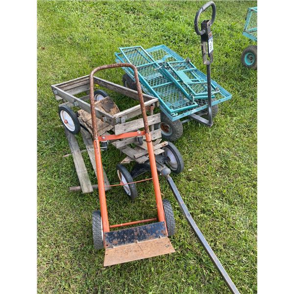 2- Wagons & 2 wheel cart,