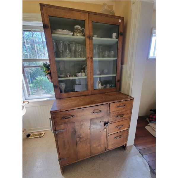 Antique Hutch c/w contents