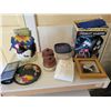 Image 4 : Microwave stand, Danby microwave c/w contents, décor, spices, 2- phones, pens etc.