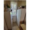 Image 1 : 2- White storage cabinets c/w with décor & contents