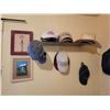 Image 11 : 6 Drawer dresser, clothes, hats, baskets, 2- stools and misc.