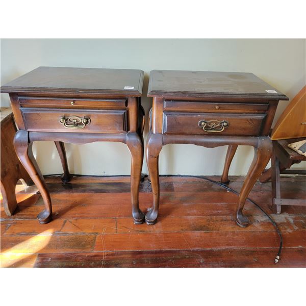 2- Side tables c/w contents