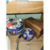 Image 6 : Office desk, stool c/w Singer sewing machine, craft/sewing supplies and misc.