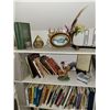 Image 4 : 2- Shelves c/w qty of books, maps, magazines and ornaments