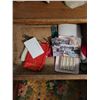 Image 3 : Bed side table, accordion sewing kit c/w contents