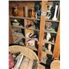 Image 3 : Qty of vases, ornaments, baskets, shelf and misc.