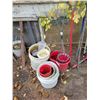 Image 3 : Qty of buckets, gardening tools, storage bin etc.