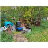 Image 2 : Qty of gardening tools, barrels, hoses, garden ornaments etc.