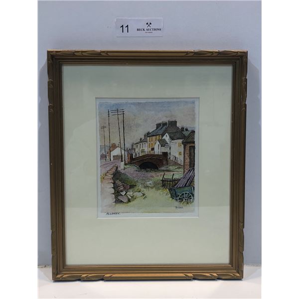 Bill Barber 1963, "Allonby" England Cinca 1963. Watercolour Medium