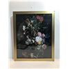 Image 1 : Gold Framed Various Flowers In a Flower Pot Beautiful Lithograph