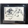 Image 4 : 5 Etching Pieces On Archival Paper "Hockey Players" 2019