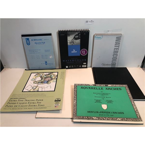 Assortment Of Various Collectible Sketch Pads