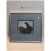 Image 1 : Framed Playful Polar Bear Print, Slight Damage On Frame