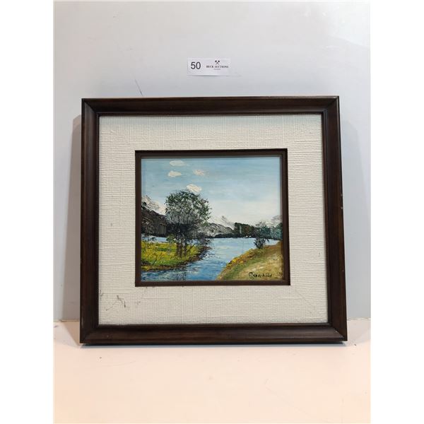 Sunchild, Nature Themed Landscape View Acrylic On Board