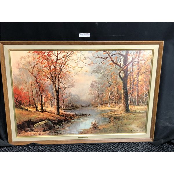 Robert Wood '56, "October Morn" Fall Themed Painting