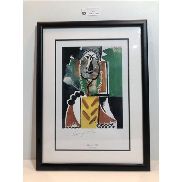 Pablo Picasso, "Bust Of A Man" Abstract Cultural Print