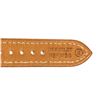 Image 7 : Hermes Brown Metal and Leather Medor Plated 23 Quartz Watch