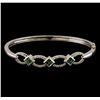 Image 1 : 1.09 ctw Diamond Bangle Bracelet - 14KT White Gold