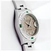 Image 3 : Rolex Ladies Quickset Salmon Arabic & Emerald Diamond Datejust 26MM