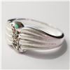 Image 2 : Silver Cubic Zirconia Ring (~Size 7)(Ring is resizable for $40) (~length 0 inches) (~weight 5.63g), 