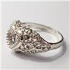 Image 2 : Silver Ring (~Size 7.5)(Ring is resizable for $40) (~length 0 inches) (~weight 3.67g), Suggested Ret