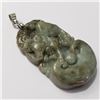 Image 2 : Silver Jadeite Pendant (~Size 0) (~length 0 inches), Suggested Retail Value $200