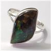 Image 1 : Silver Canadian Ammolite Ring (~Size 7)(Ring is resizable for $40) (~length 0 inches) (~weight 3.22g