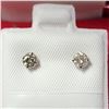 Image 1 : 14K White Gold Diamond(0.28ct) Earrings, Made in Canada, Suggested Retail Value $1200