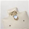 Image 2 : 14K Yellow Gold Moonstone(0.23ct) Pendant, Made in Canada, Suggested Retail Value $160