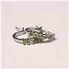 Image 2 : Silver Peridot Hoop Earrings, Suggested Retail Value $160
