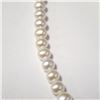 Image 2 : Silver Fresh Water Pearl Cz 17" Necklace, Suggested Retail Value $300