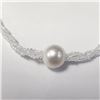 Image 2 : Silver Fresh Water Pearl 16" Necklace, Suggested Retail Value $400