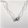 Image 3 : Silver Fresh Water Pearl 16" Necklace, Suggested Retail Value $400