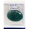 Image 1 : 23.91 Ct Oval Emerald (Treated) Ready for Jewelry Setting