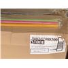 Image 2 : CASE LOT -Stone 11" Stout Wrapped Assorted Neon Straws 500pc