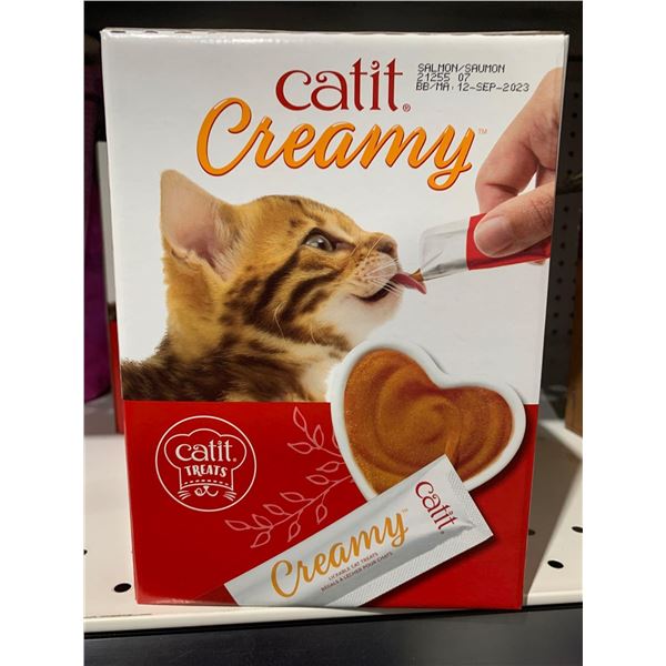 Catit Creamy Salmon Lickable Cat Treats 8 packs of 12 tubes x 15g