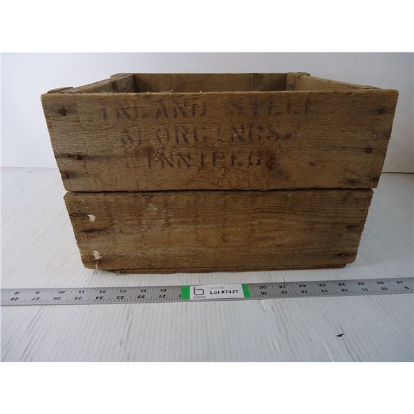 Inland Steel Wooden Crate