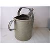 Image 2 : Galvanized Metal Watering Can and Pail and Enamelware Metal Pot w/red trim