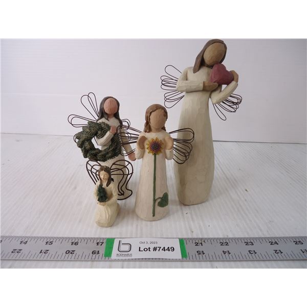 (4) Willow Tree Figurines