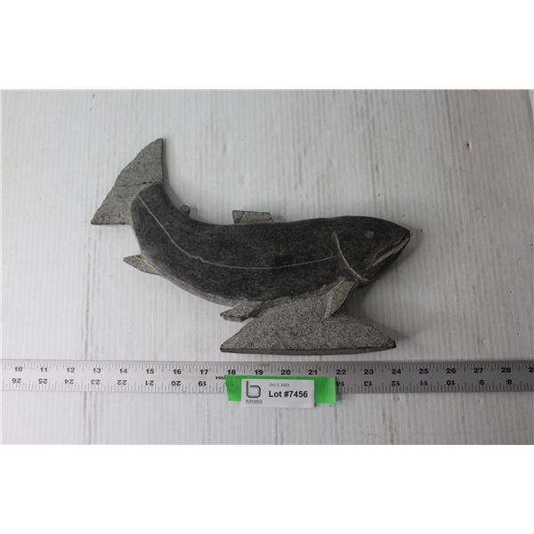 Soapstone Fish Figurine (Repaired on Tail)