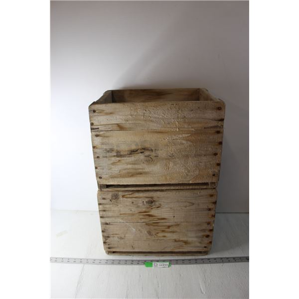 (2) Wooden Crates