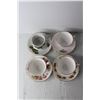 Image 4 : (4) Tea Cups and Saucers - Royal Vale, Queen Anne