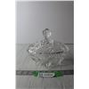 Image 1 : Pinwheel Crystal Oval Footed Candy Dish