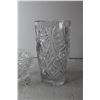 Image 2 : Pinwheel Crystal Vase and Footed Bowl