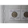 Image 2 : (4) Silver 1968 Canadian Quarters