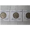 Image 3 : (4) Silver 1968 Canadian Quarters