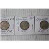 Image 4 : (4) Silver 1968 Canadian Quarters
