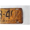 Image 2 : 1942 Saskatchewan License Plate