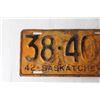 Image 3 : 1942 Saskatchewan License Plate